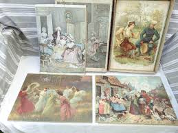 4 Antique Jigsaws/boxed Set of Wooden Jigsaws/interlocking ...