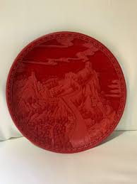 Red Great Wall Of China Plate | eBay