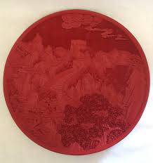 Great Wall of China Lacquer Plate - Etsy