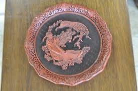 Vintage Cinnabar Wall Plate #7943 The Sense of Sight Limited ...