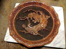 Chinese Decorative Carved Plate | eBay