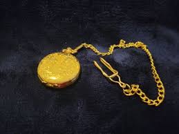 Ciprini Gold Tone Pocket Watch With Chain Pre-owned | eBay