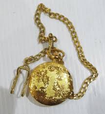 Lot - Ciprini Pocket Watch w/Chain