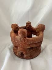 Circle Of Friends Candle Holder In Collectible Mexican Pottery for sale | eBay