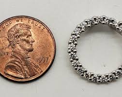 Cubic Zirconia Pendant, 14K White Gold, Chain 14k White Gold ...