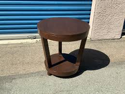 1980s Modern End Table with Walnut Finish | Chairish