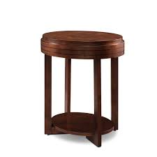 Leick Home 10107-CH Oval End Table with Shelf, Chocolate ...