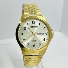 Citizen Quartz Men's Expansion Gold Steel 37mm Day/Date ...