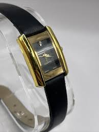 Charles Raymond Women's Quartz Watch Gold 19mm Case Black ...