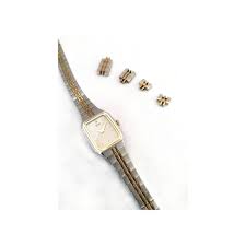 Vintage Seiko Quartz Watch: Silver Octagonal Case, Two-tone ...