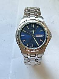 Vintage CITIZEN Watch Blue Dial GN-4W-S Quartz Day Date ...