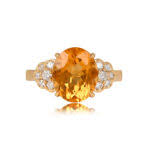 2.97ct Citrine Corliss Ring - Estate Diamond Jewelry
