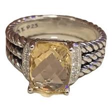 Silver ring David Yurman Pink size 8 US in Silver - 56347318