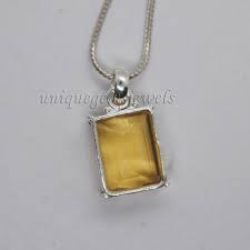 Yellow Apatite Quartz 925 Gemstone Sterling Silver Pendant, 18K Yellow Gold Filled, 18K Rose Gold Fill Statement Minimalist Necklace 18" - Etsy