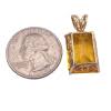 Buy 12.24ct Emerald Cut Citrine Pendant 14k Yellow Gold Online | Arnold Jewelers