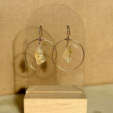 Citrine Hoops – Poppy Jewelry Designs