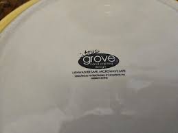 Lot (4) Citrus Grove Yellow Swirl 10 5/8in Dinner Plates | eBay