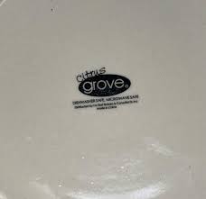 Citrus Grove Swirl Plate Set: Ceramic Dinner & Salad Plates ...