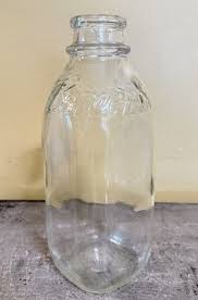 Vintage Square 1 QT Borden's Dairy Delivery Co Milk Bottle ...