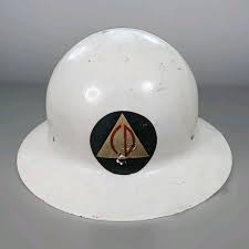 WWII United State of America Civil Defense Helmet Militaria ...