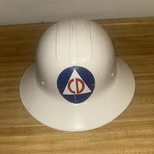 U.S. Civil Defense Helmet Plastic Used Como Plastics Inc ...