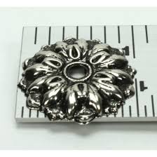 Rosette Set, Antique Silver 1"