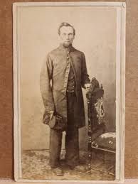 Civil War full standing CDV of unidentified soldier wearing ...