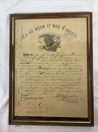 1866 Civil War Discharge Papers ~ Private Richard Bennett ...