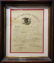 1865 Civil War Discharge Papers for Sergeant Allen B. St ...