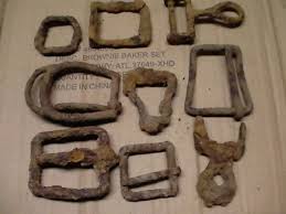 9 Vintage Rusty Rustic Metal Iron Buckles Industrial Farm ...