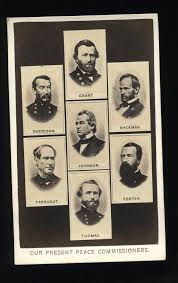 President Johnson & Civil War Generals Peace Commissioners ...