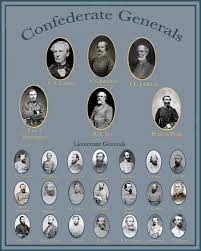 CIVIL WAR Confederate Generals & Lieutenant Generals Poster ...