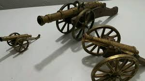 VINTAGE CANNON TOY GUN BRONZE BRASS CAST IRON CIVIL WAR ...