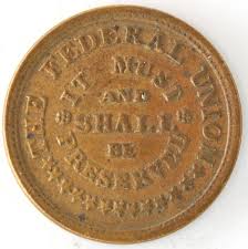 1863 Army & Navy Federal Union Civil War Token Copper "It ...