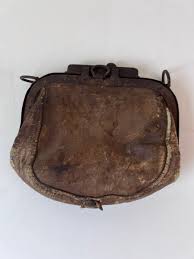 Antique Leather Victorian Purse With Clasp , Great ...