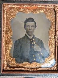 Antique Civil War Tintype Photo of a Union Soldier in ...