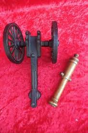 Beautiful, old model cannon, Brass and Iron | eBay