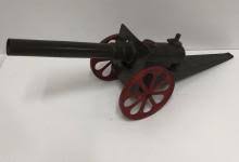 Sold at Auction: Large Cast Iron and Pressed Steel Toy Cannon