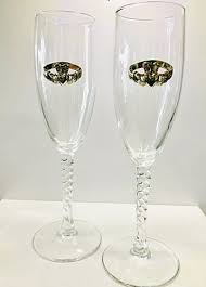 Silver Claddagh Champagne Flutes Pair – House of Claddagh ...
