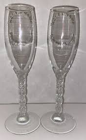 University Of Notre Dame Champagne Flutes Glasses Barware ...