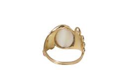 Toi et Moi ring in yellow gold, moonstone and ruby – Castafiore