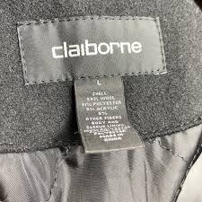 Claiborne Men's Pea Coat Wool Blend Single Breasted Dress ...