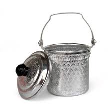 10 cm Vintage Thai aluminum Pot Thai style Silver Pot Food ...