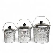 Set of 3 Vintage Thai aluminum Pot Thai style Silver Pot Food ...