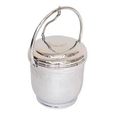 1950s Vintage Chrome Ice Bucket by United Hinged Lid Pyrex ...