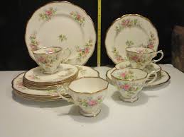 Vintage 20 Piece Royal Albert Moss Rose Bone China England 5 ...