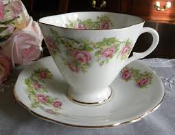 Vintage Clarence Pink Rose and Yellow Flowers Teacup and ...