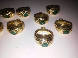8 Goldplated Class Ring Charms - Etsy