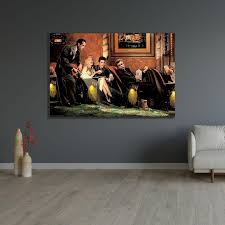 Amazon.com: ArtDirect Classic Interlude 60x40 Huge Black Modern Wood Framed Canvas Giclee Art by Consani, Chris: Posters & Prints