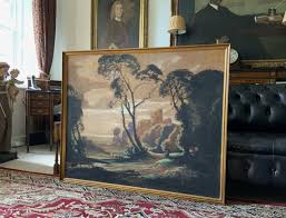 Baragwanath King (1864-1939) Original Castle Landscape ...